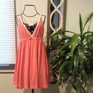 Bebe Sport Towel Material Bathing Suit Coverup